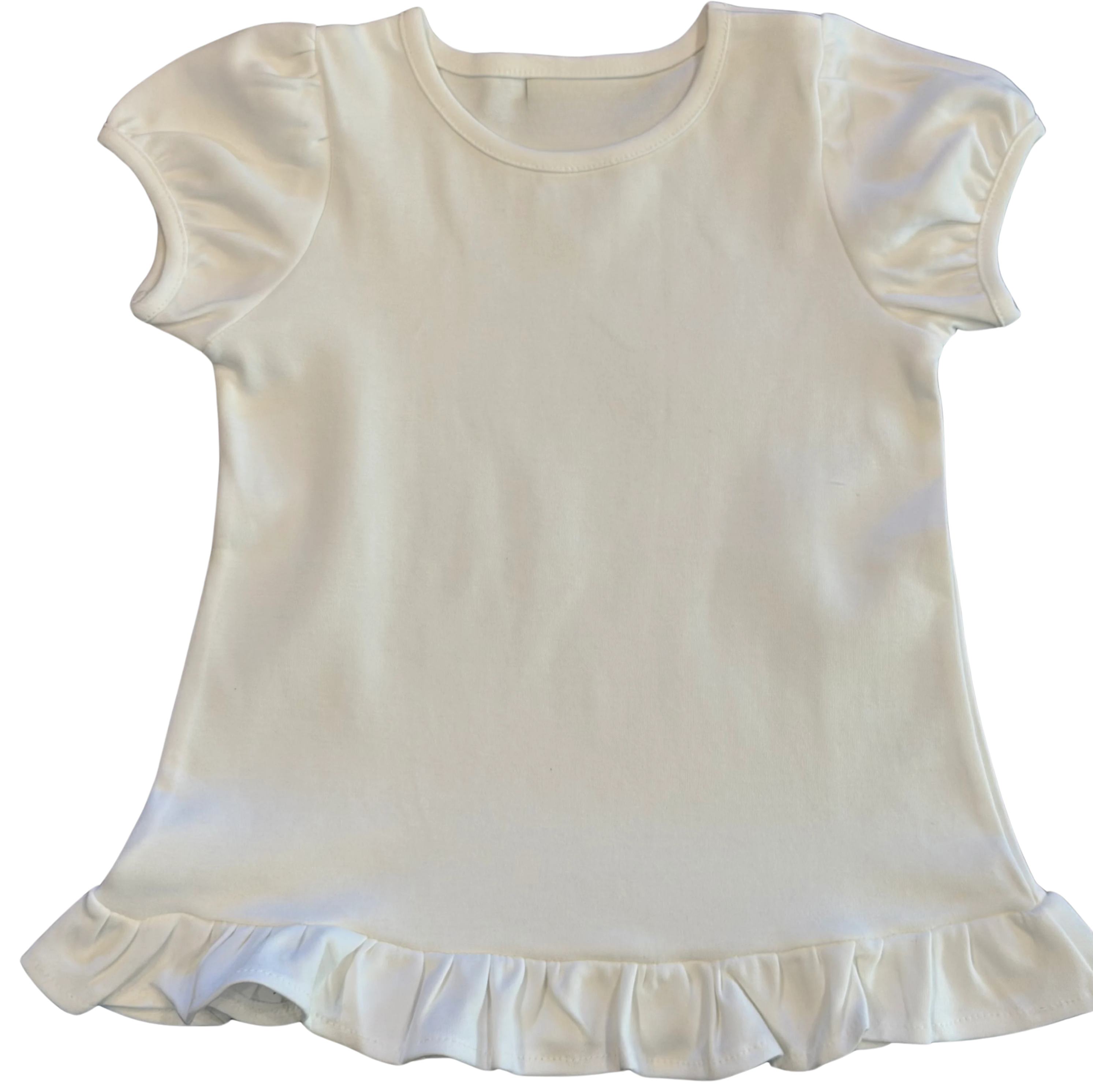 Girls Embroidered Gameday Ruffle Shirt