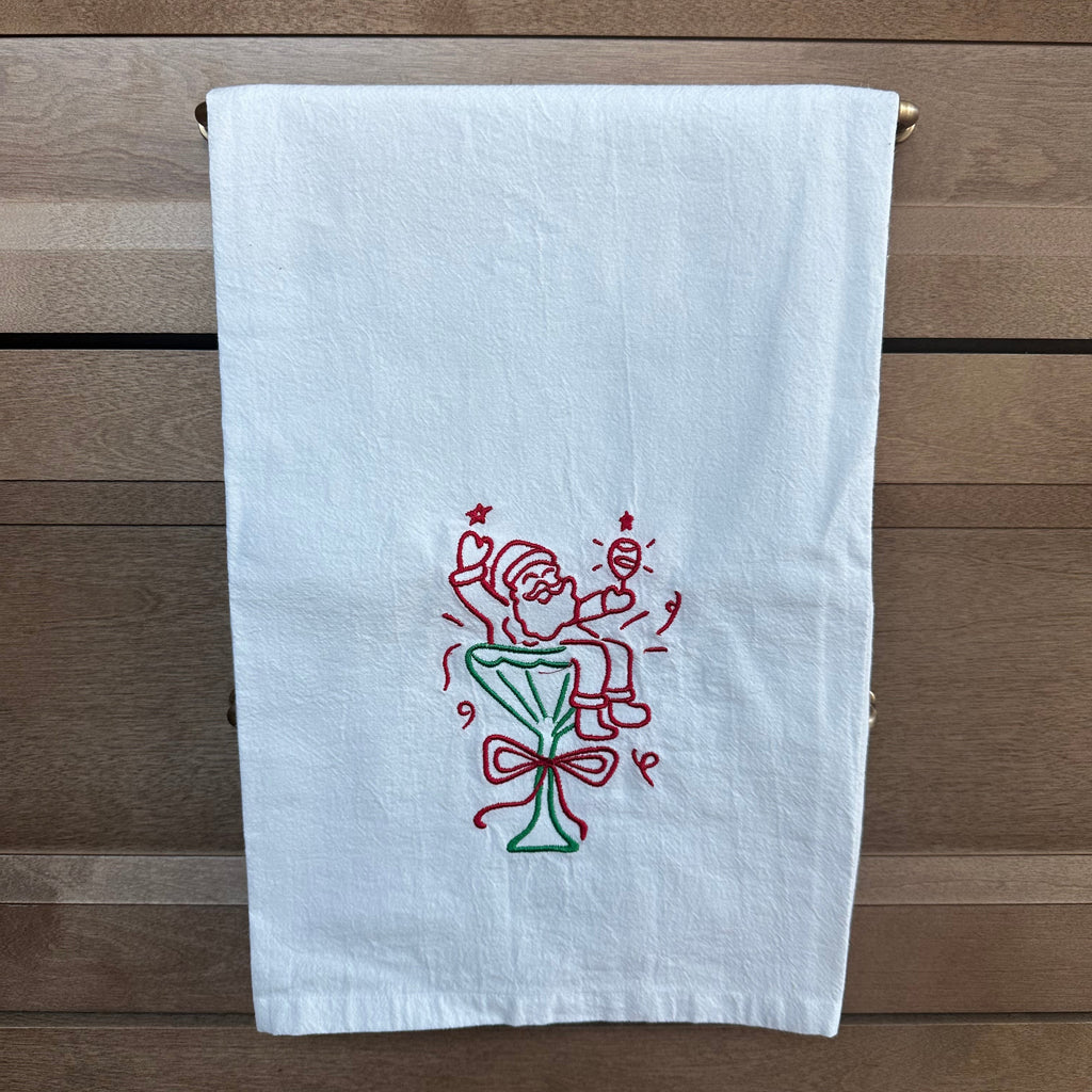Embroidered Tea Towel
