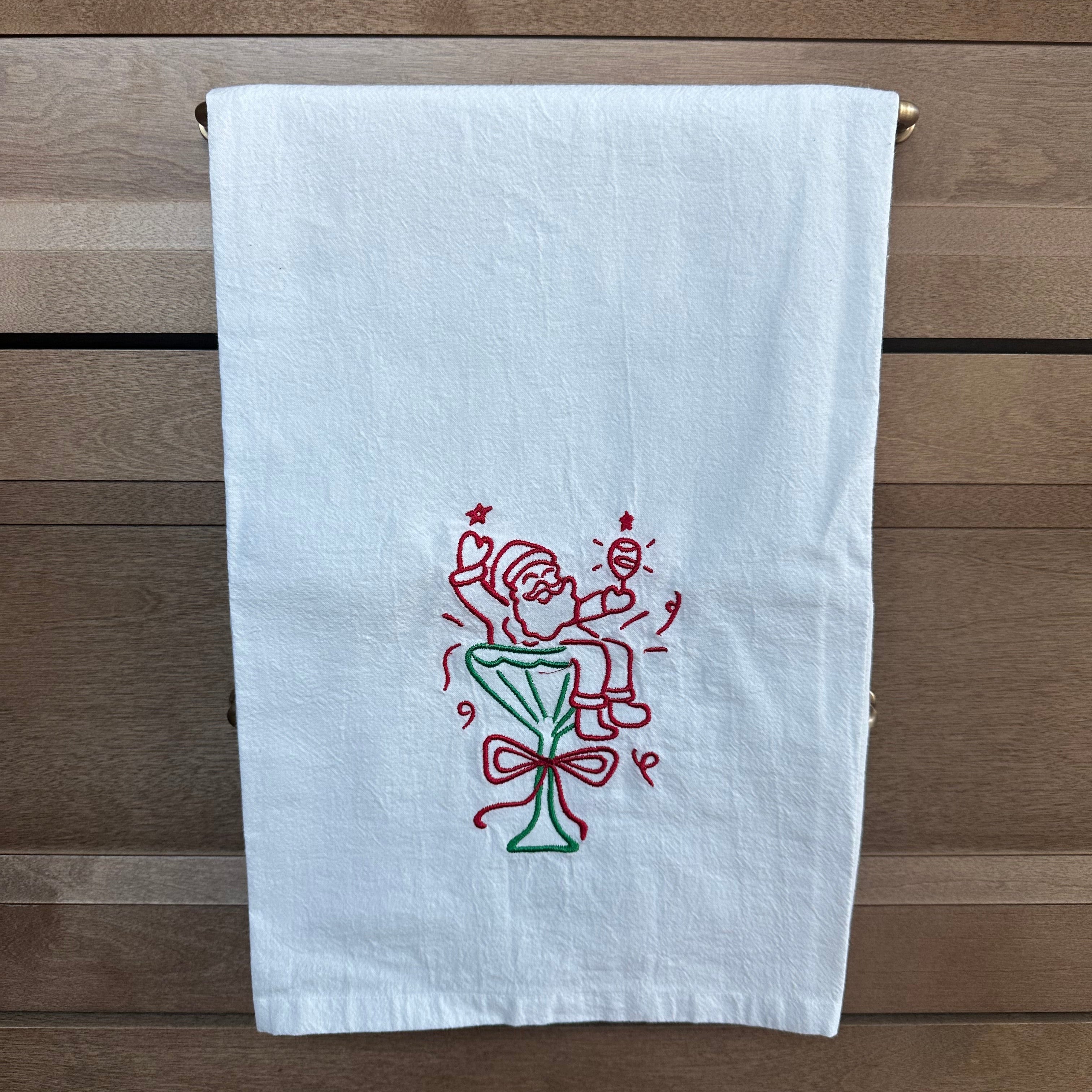 Embroidered Tea Towel
