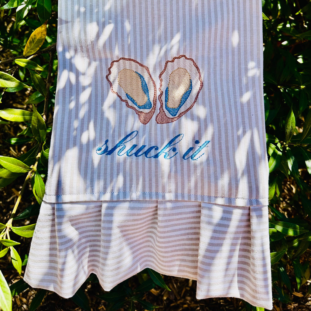 Embroidered Tea Towel