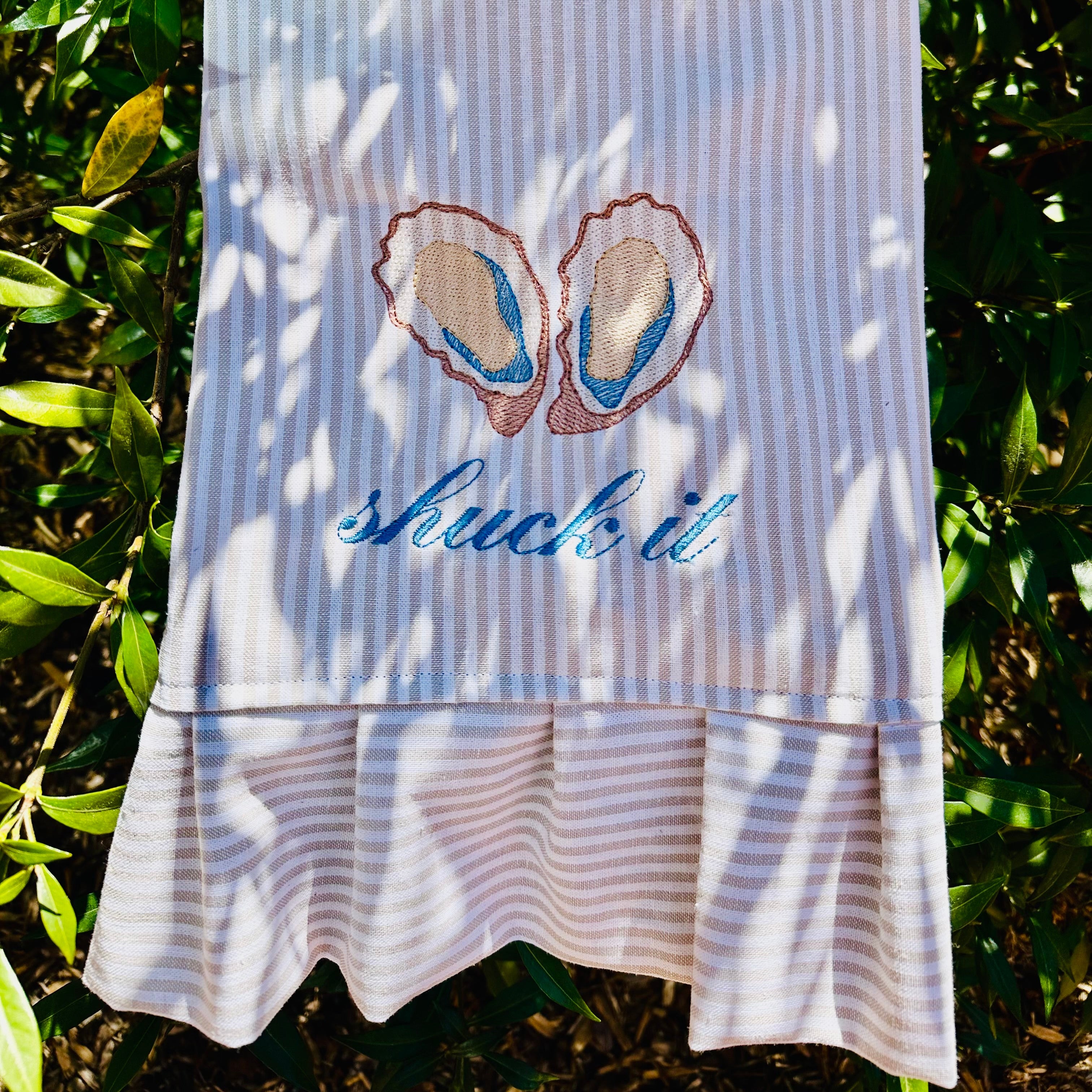 Embroidered Tea Towel