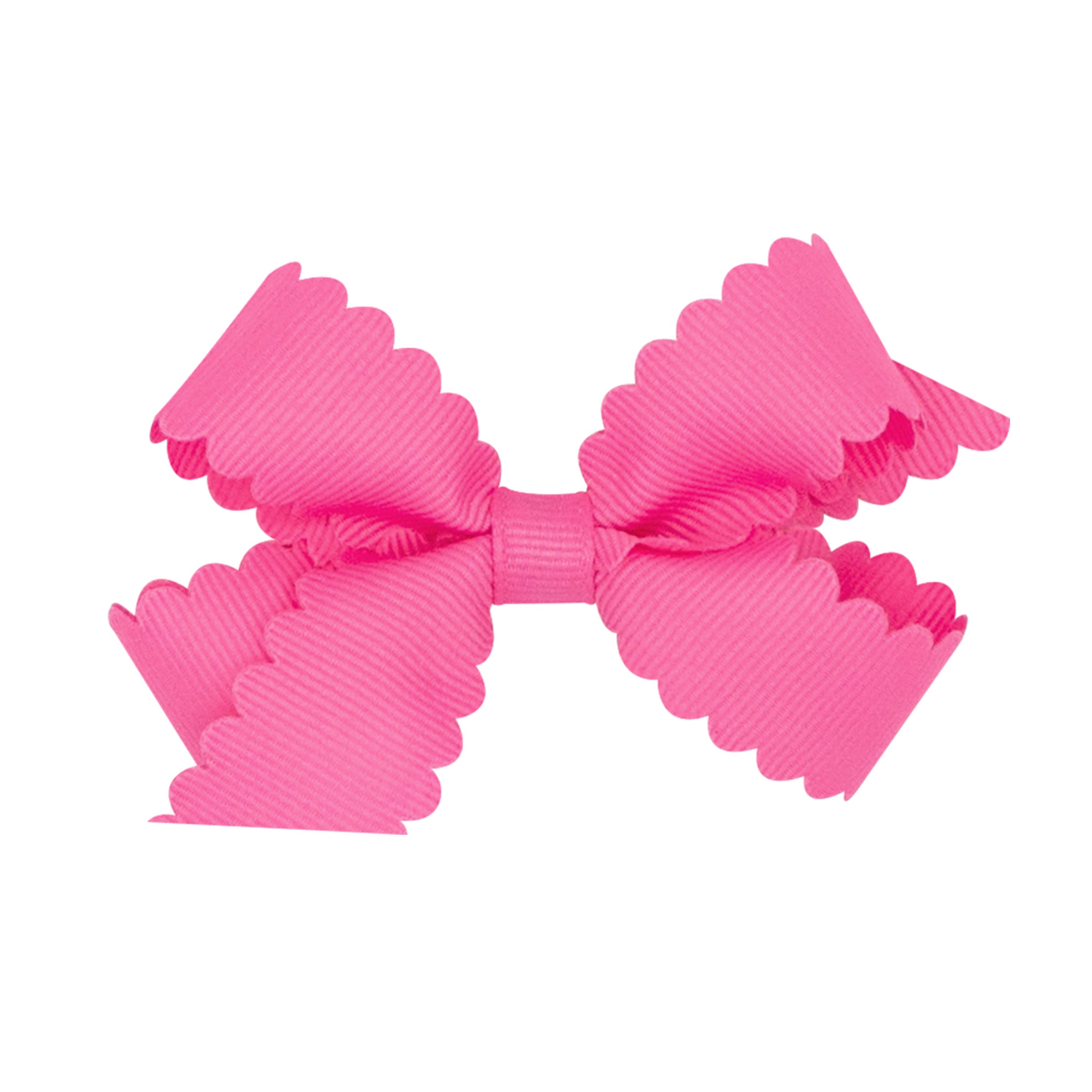 Wee Ones Grosgrain Hair Bow with Scalloped Edge