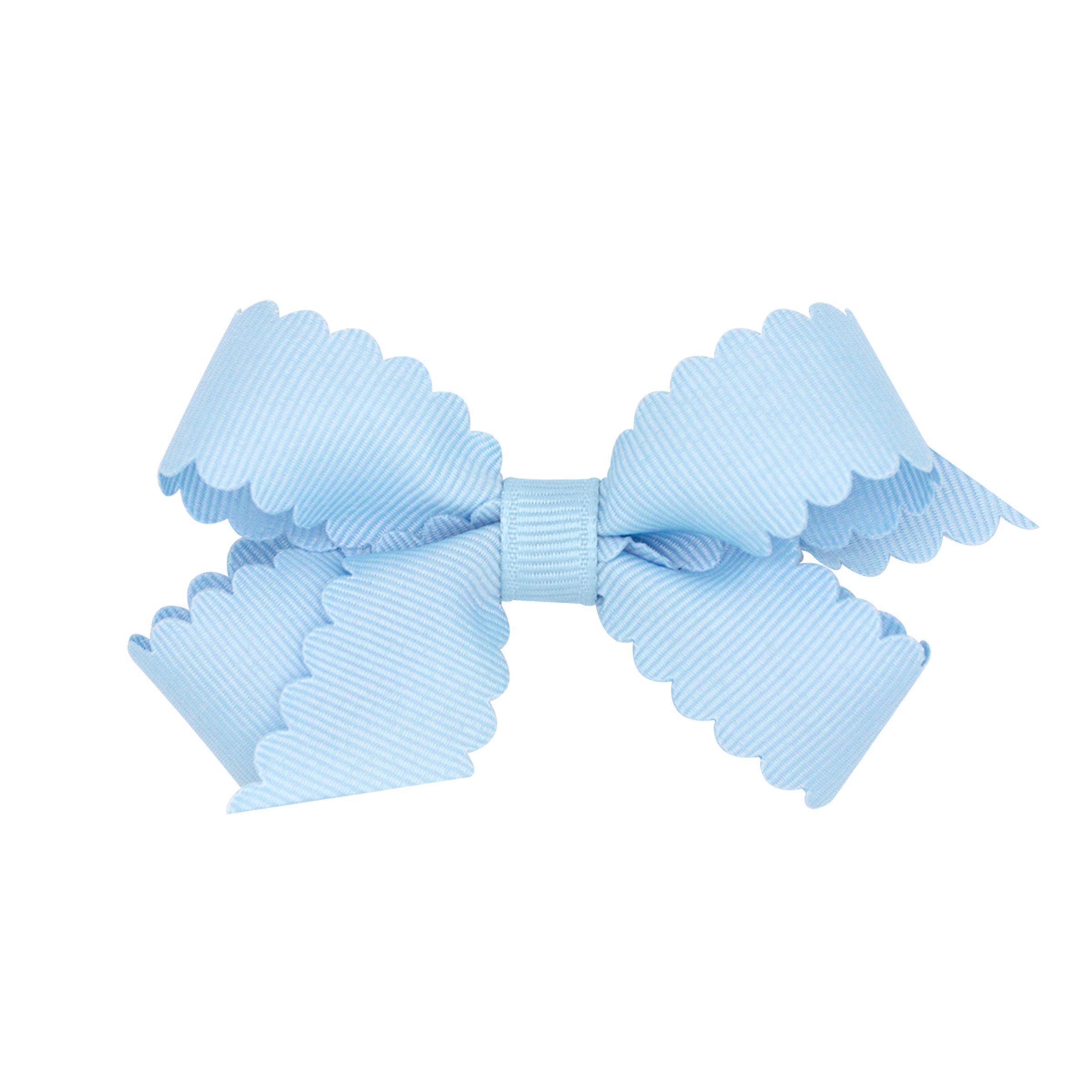 Wee Ones Grosgrain Hair Bow with Scalloped Edge