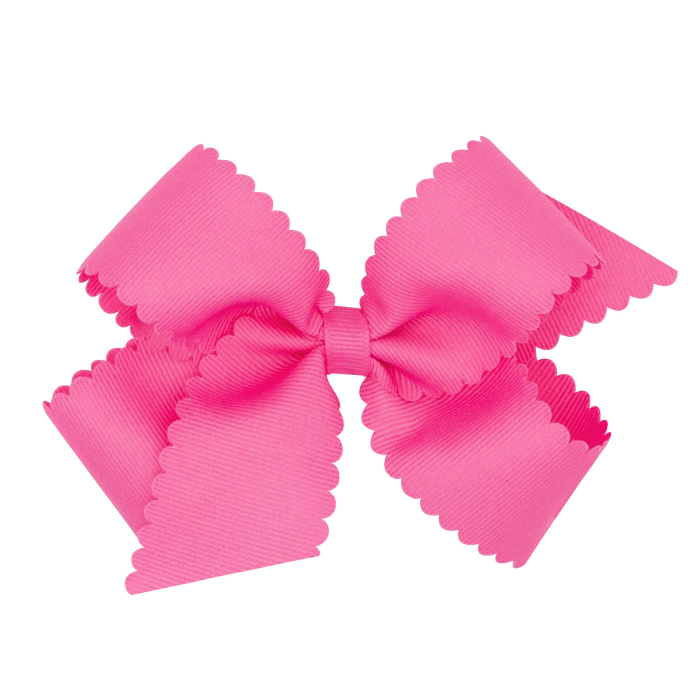 Wee Ones Grosgrain Hair Bow with Scalloped Edge