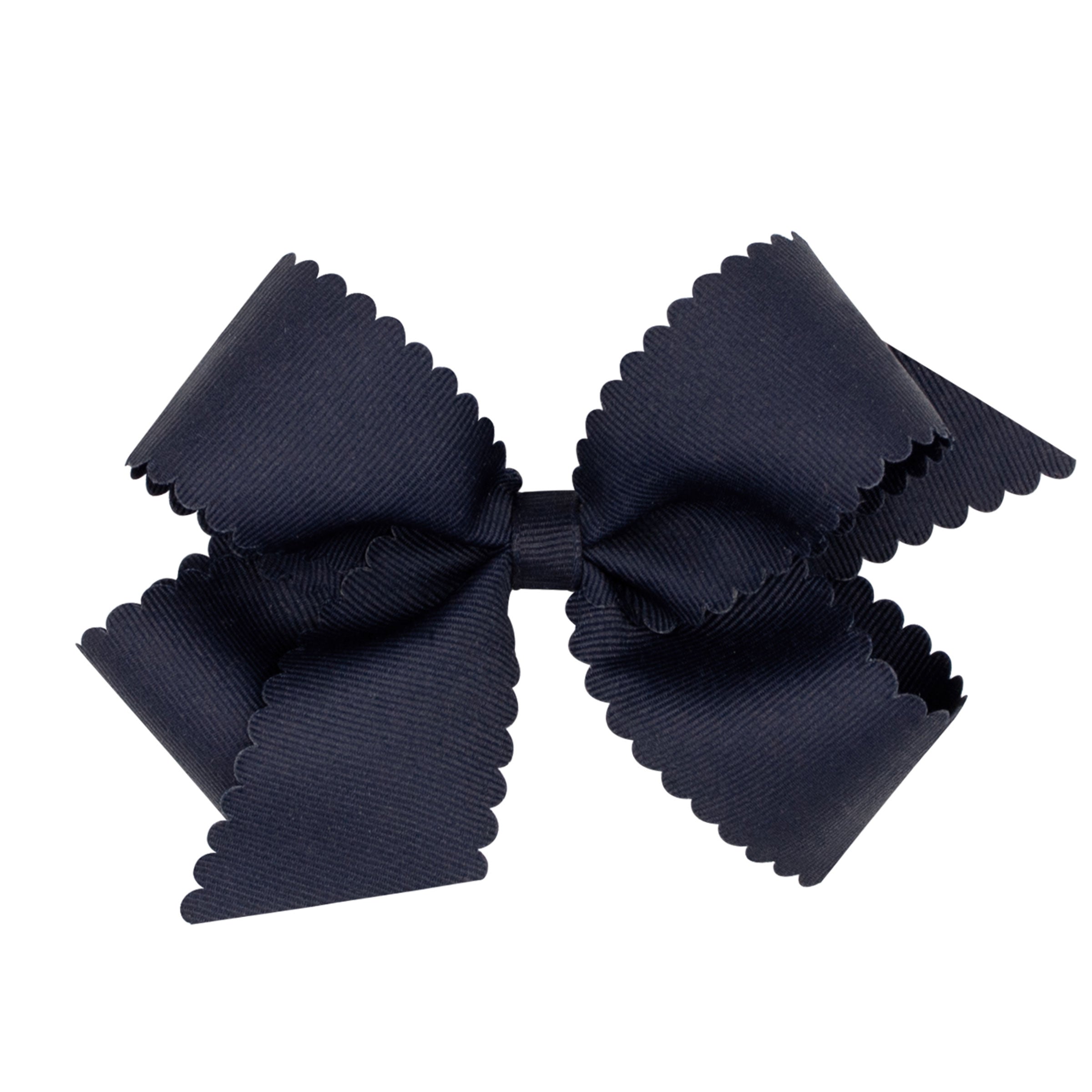 Wee Ones Grosgrain Hair Bow with Scalloped Edge