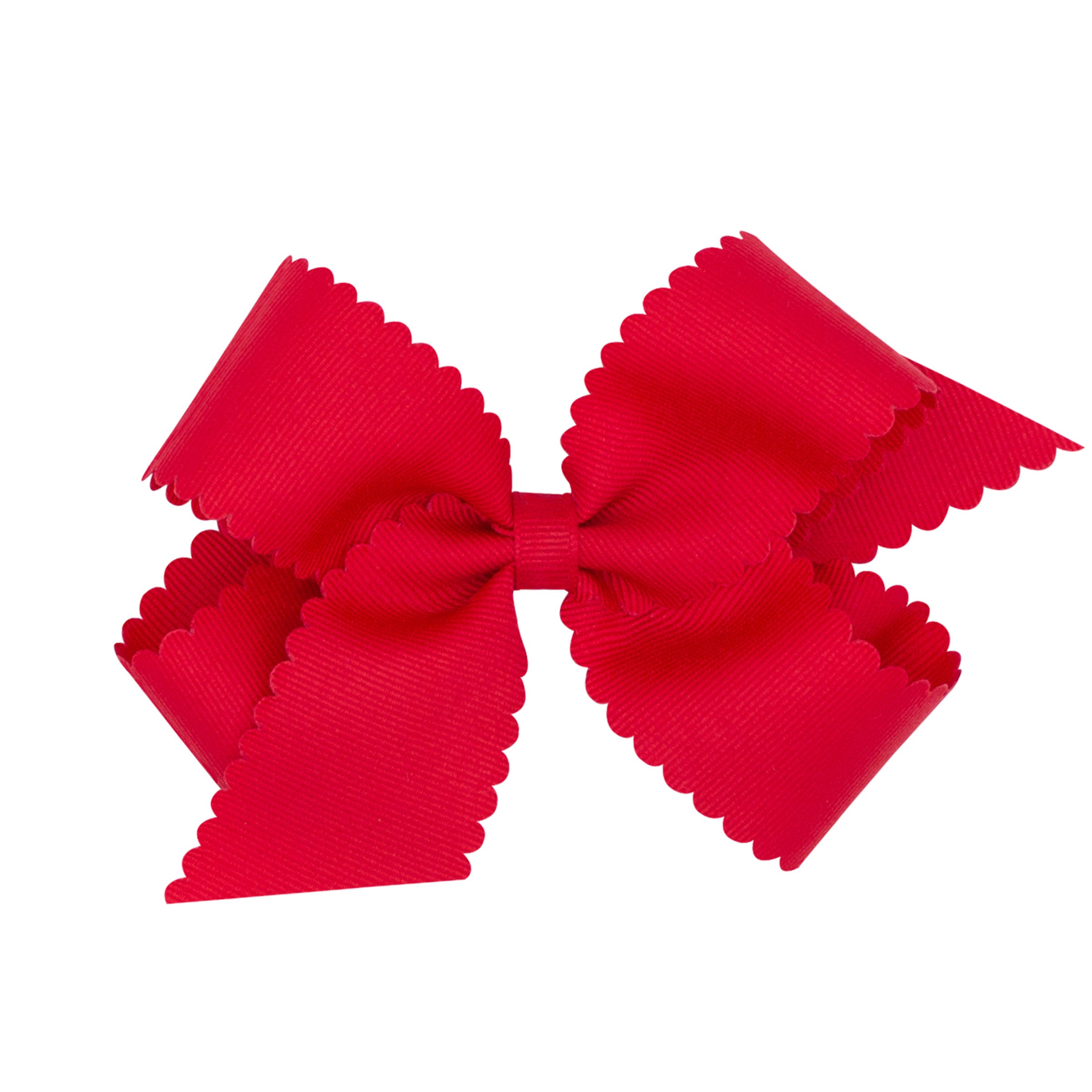 Wee Ones Grosgrain Hair Bow with Scalloped Edge