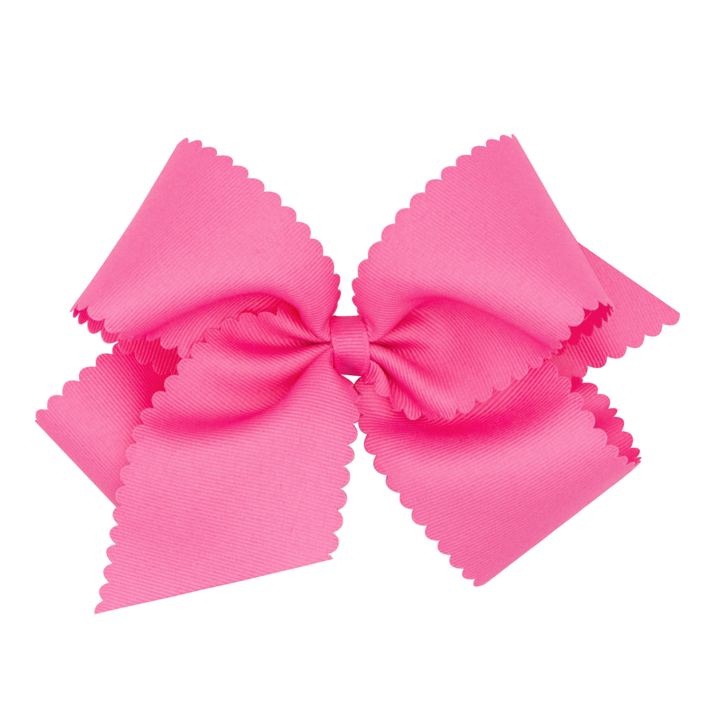 Wee Ones Grosgrain Hair Bow with Scalloped Edge