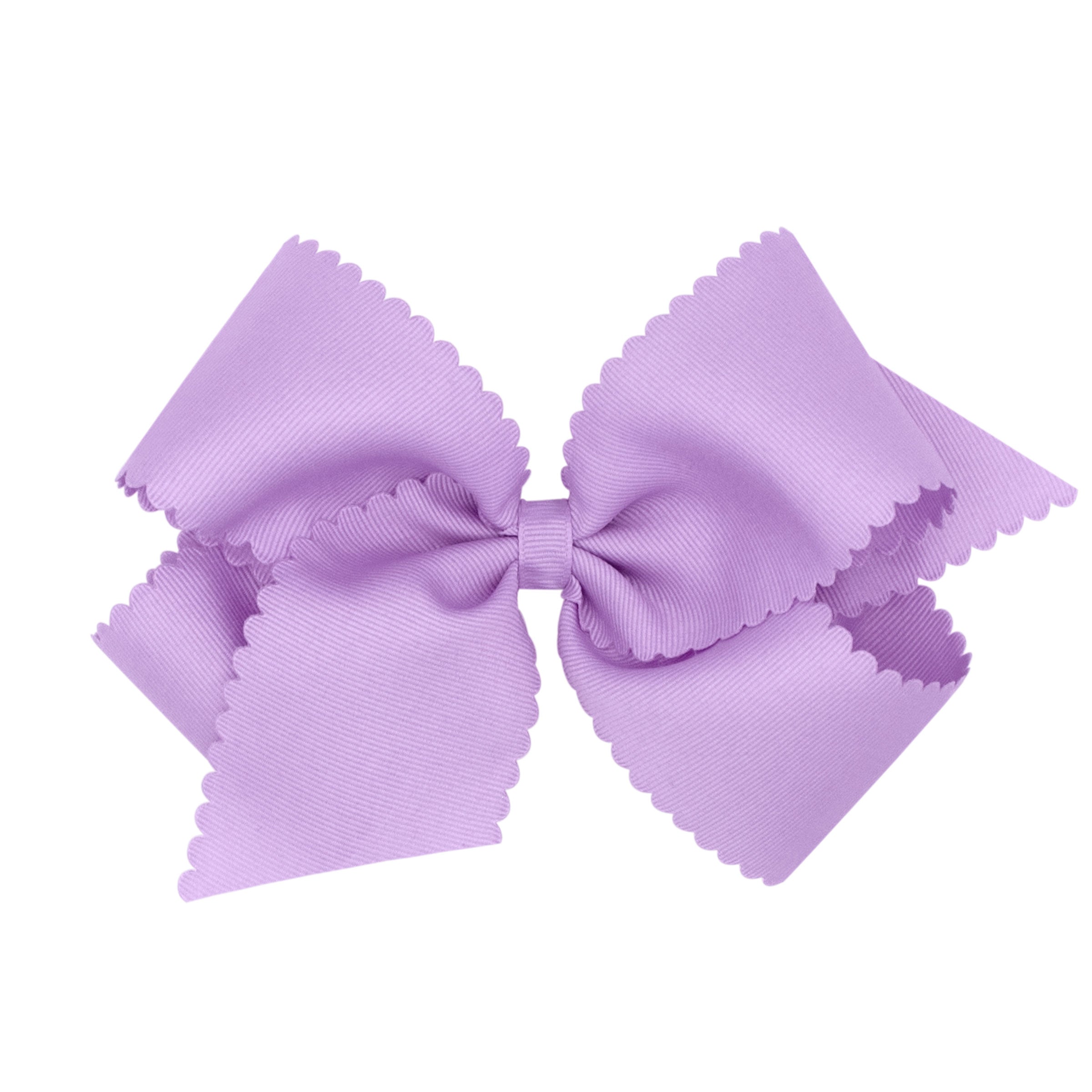 Wee Ones Grosgrain Hair Bow with Scalloped Edge