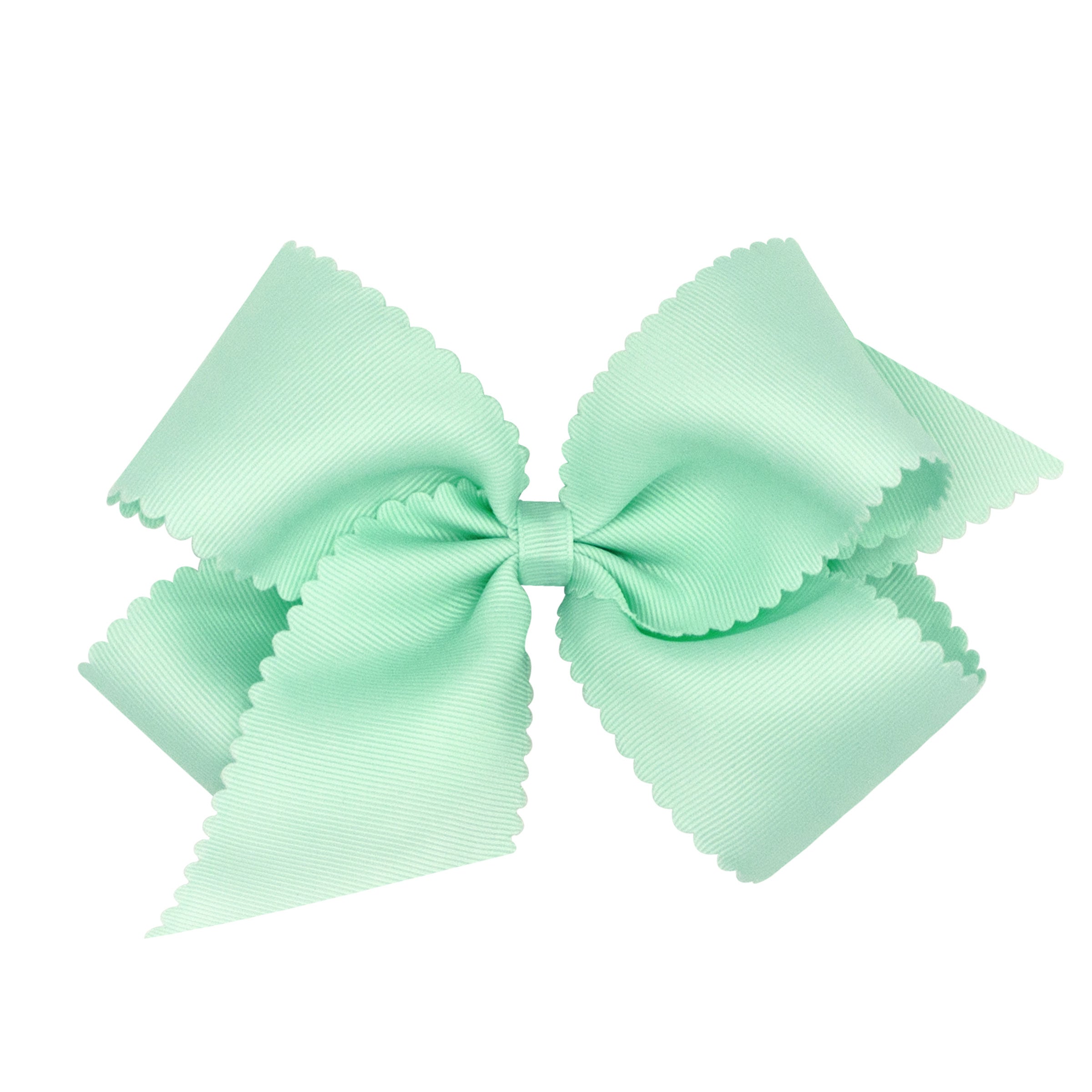 Wee Ones Grosgrain Hair Bow with Scalloped Edge
