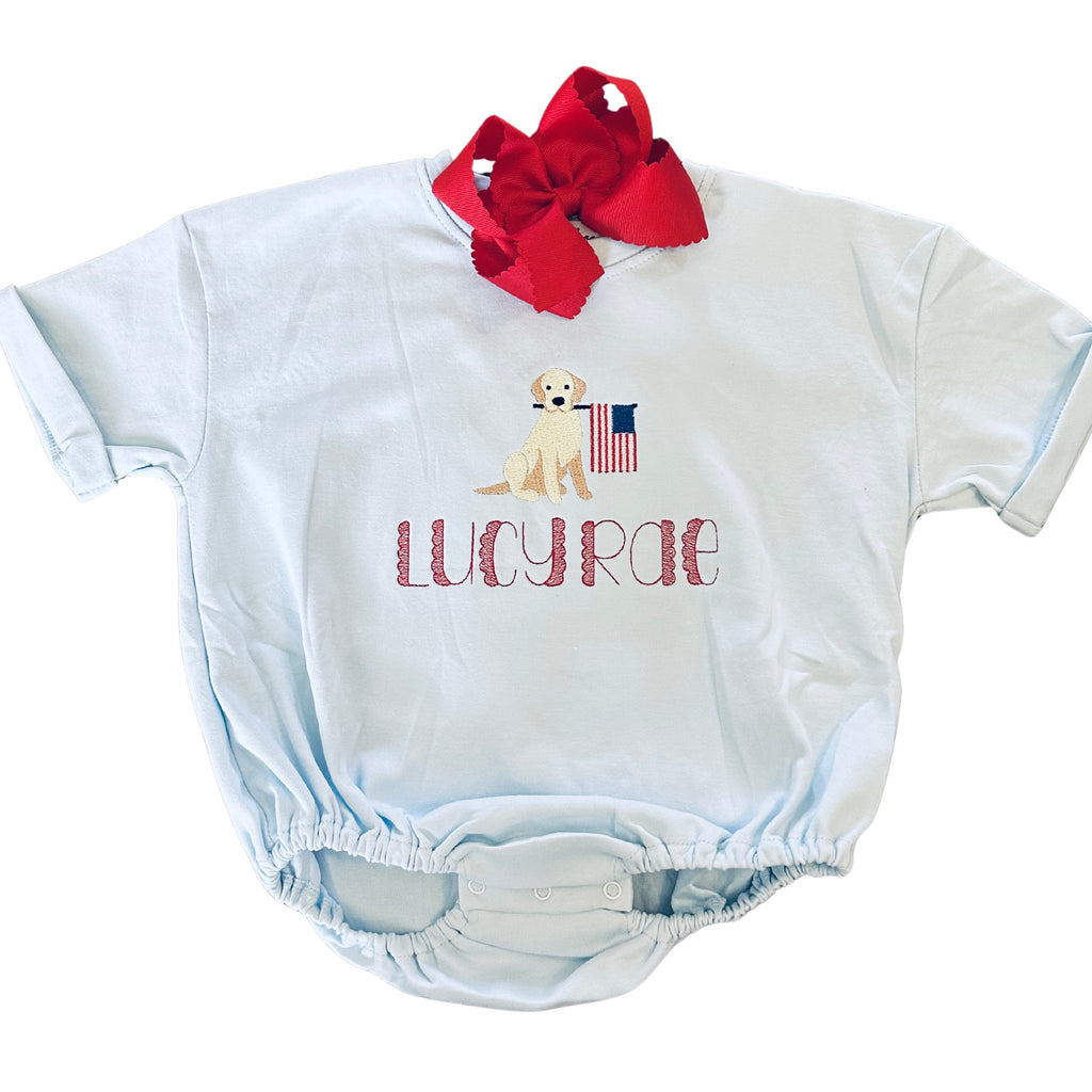 Girls Embroidered T Shirt Bubble