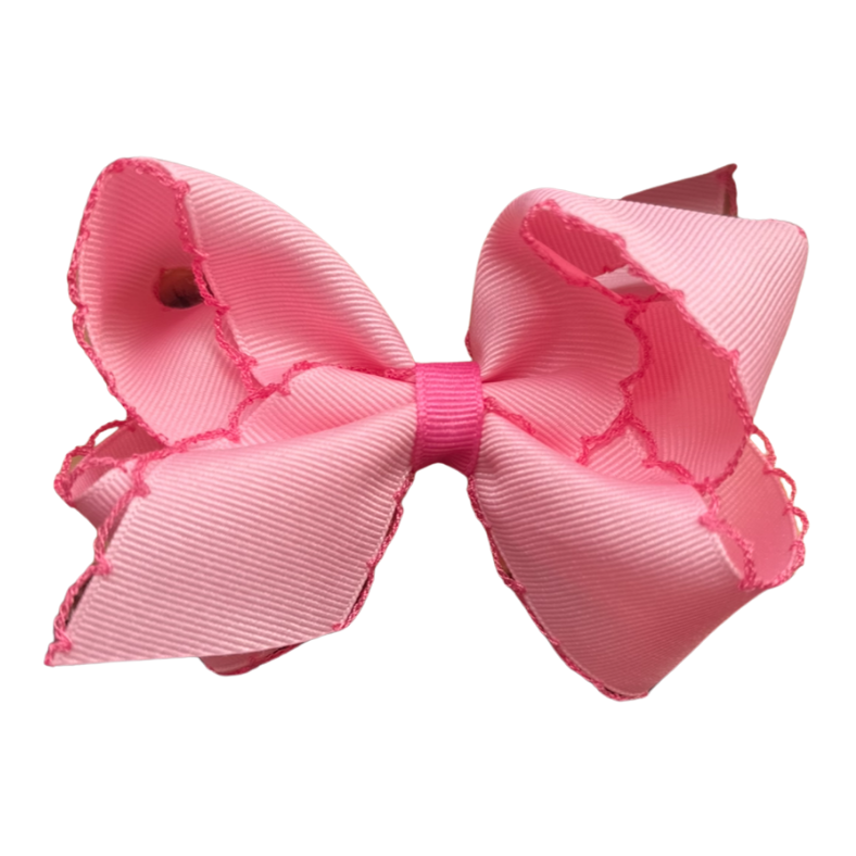 Wee Ones Moonstitch Grosgrain Hair Bow